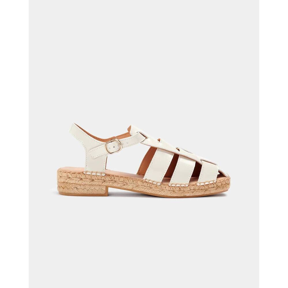 NEW NAGUISA women's sativa fisherman espadrille in ecru